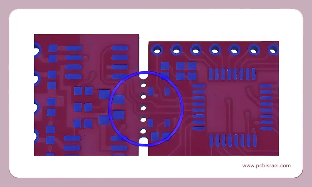 לוח PCB-ניתוב לשוניות